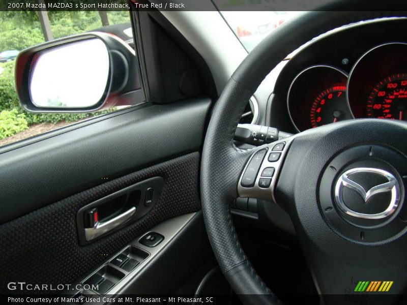 True Red / Black 2007 Mazda MAZDA3 s Sport Hatchback