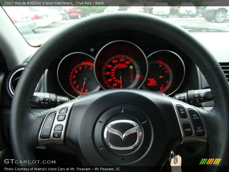 True Red / Black 2007 Mazda MAZDA3 s Sport Hatchback