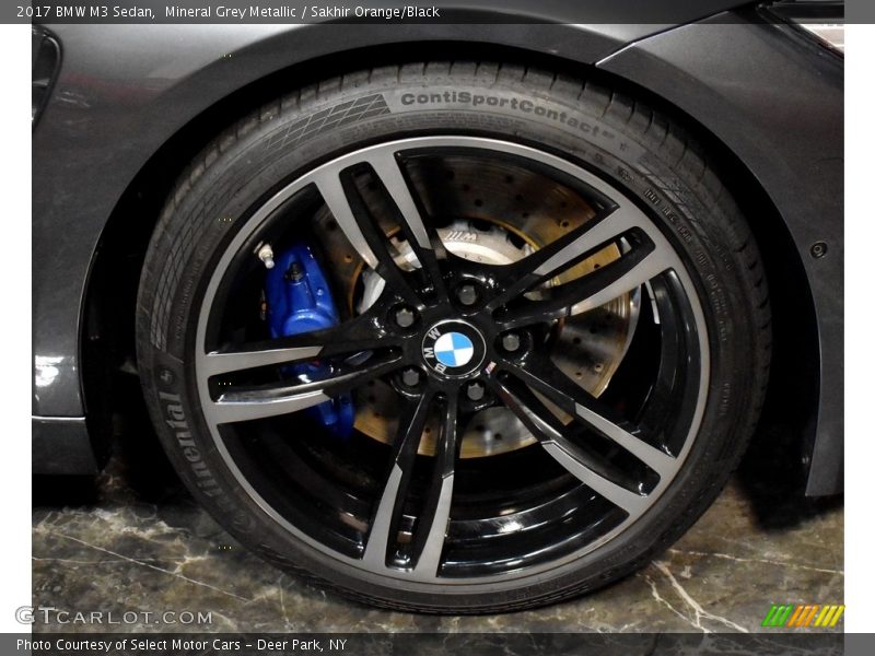 Mineral Grey Metallic / Sakhir Orange/Black 2017 BMW M3 Sedan