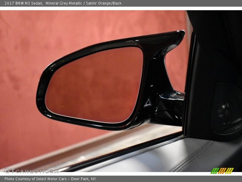Mineral Grey Metallic / Sakhir Orange/Black 2017 BMW M3 Sedan