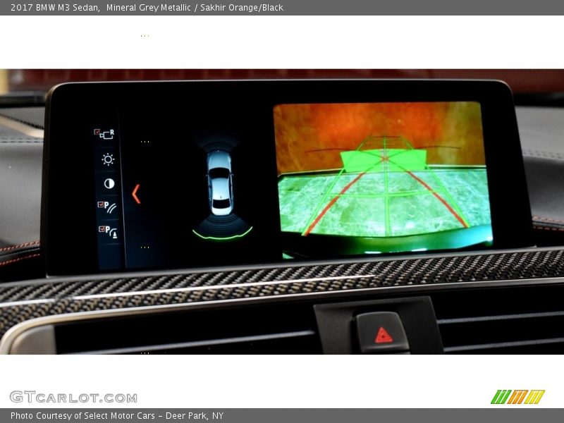 Mineral Grey Metallic / Sakhir Orange/Black 2017 BMW M3 Sedan