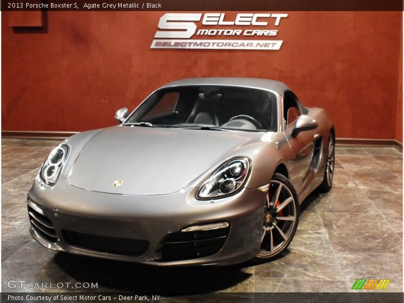 Agate Grey Metallic / Black 2013 Porsche Boxster S