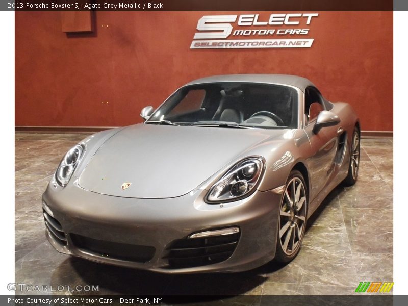 Agate Grey Metallic / Black 2013 Porsche Boxster S