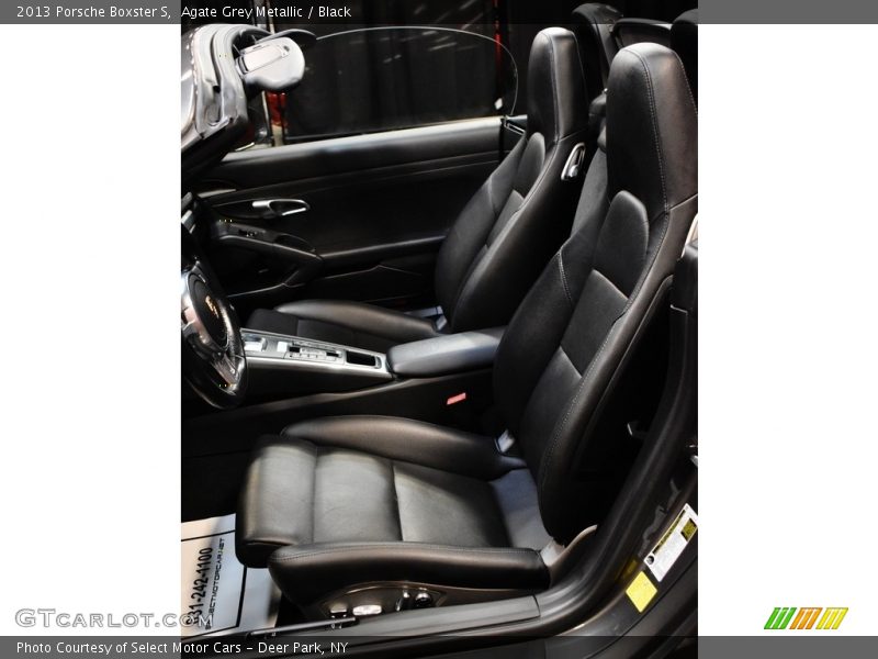 Agate Grey Metallic / Black 2013 Porsche Boxster S