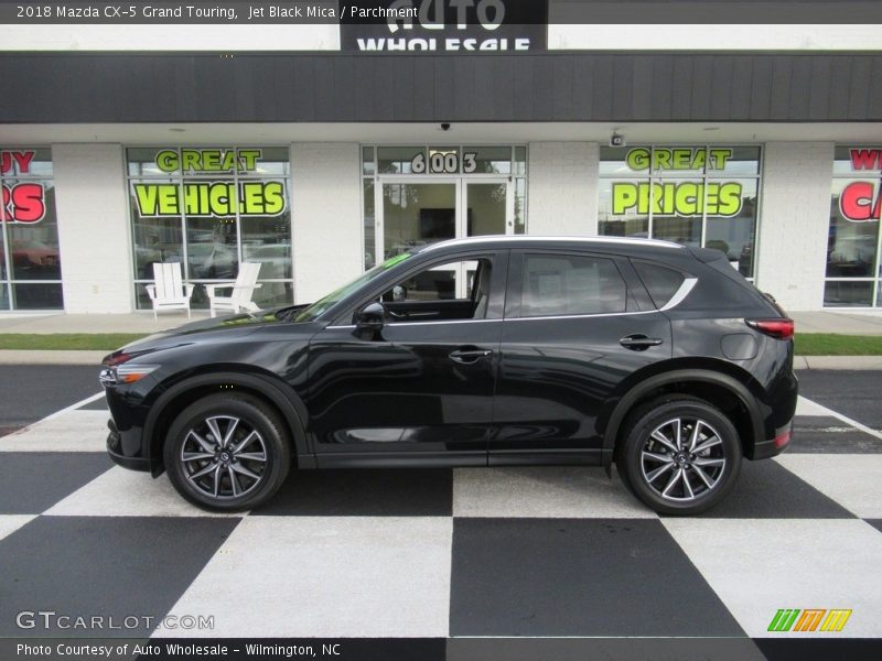Jet Black Mica / Parchment 2018 Mazda CX-5 Grand Touring