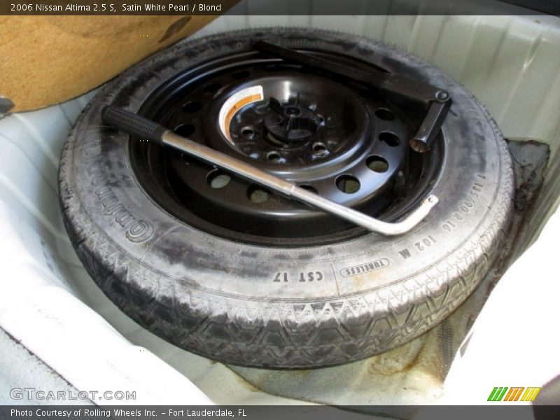 Satin White Pearl / Blond 2006 Nissan Altima 2.5 S