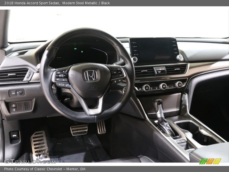 Modern Steel Metallic / Black 2018 Honda Accord Sport Sedan