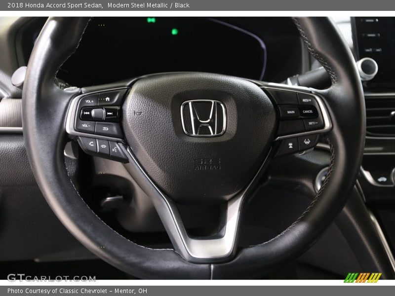 Modern Steel Metallic / Black 2018 Honda Accord Sport Sedan