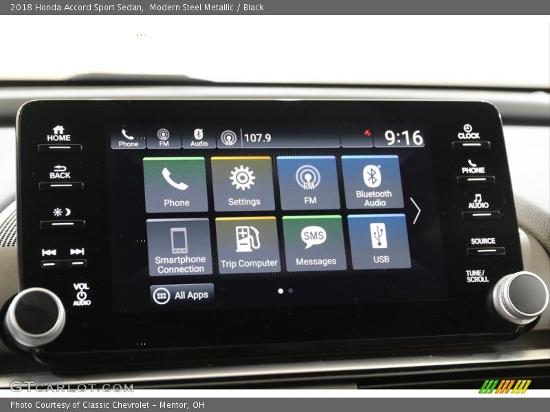 Modern Steel Metallic / Black 2018 Honda Accord Sport Sedan