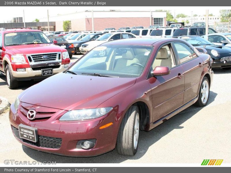 Dark Cherry Metallic / Beige 2006 Mazda MAZDA6 s Sedan
