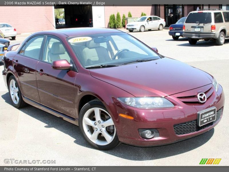 Dark Cherry Metallic / Beige 2006 Mazda MAZDA6 s Sedan