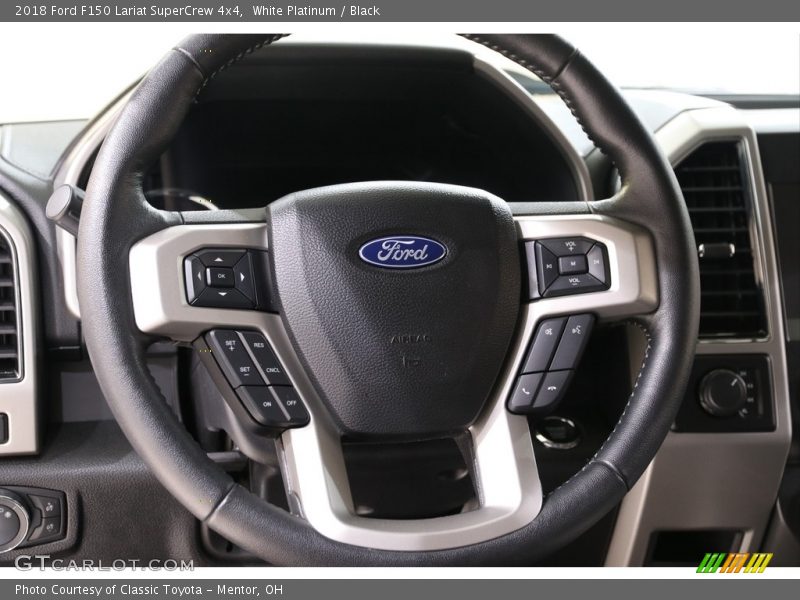White Platinum / Black 2018 Ford F150 Lariat SuperCrew 4x4