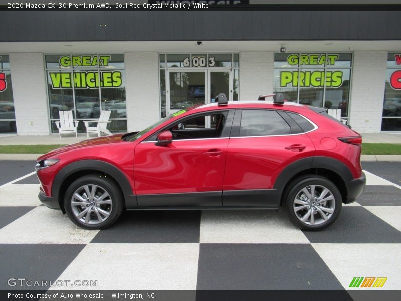 Soul Red Crystal Metallic / White 2020 Mazda CX-30 Premium AWD