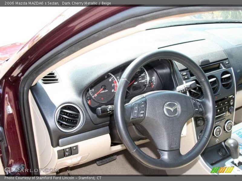 Dark Cherry Metallic / Beige 2006 Mazda MAZDA6 s Sedan
