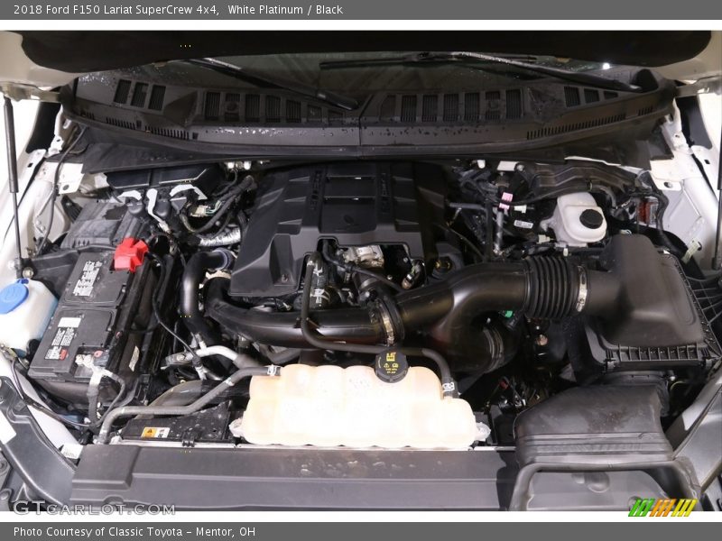 White Platinum / Black 2018 Ford F150 Lariat SuperCrew 4x4