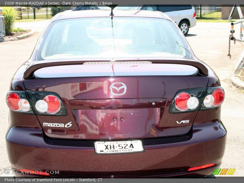 Dark Cherry Metallic / Beige 2006 Mazda MAZDA6 s Sedan