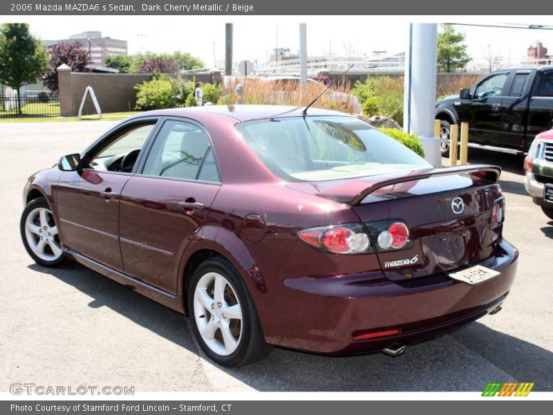 Dark Cherry Metallic / Beige 2006 Mazda MAZDA6 s Sedan