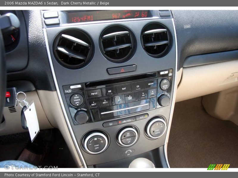 Dark Cherry Metallic / Beige 2006 Mazda MAZDA6 s Sedan