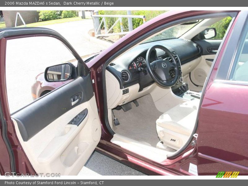 Dark Cherry Metallic / Beige 2006 Mazda MAZDA6 s Sedan