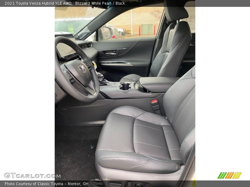Blizzard White Pearl / Black 2021 Toyota Venza Hybrid XLE AWD