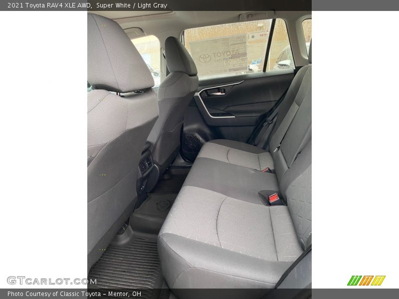 Super White / Light Gray 2021 Toyota RAV4 XLE AWD