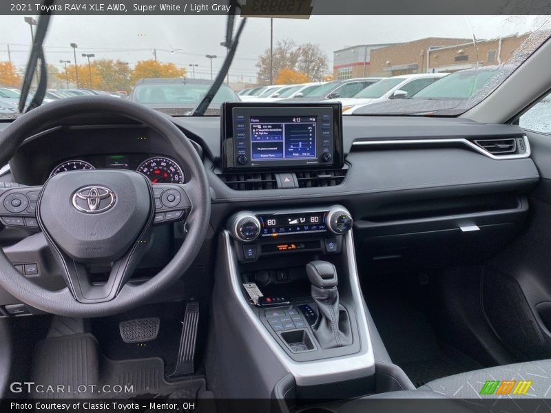 Super White / Light Gray 2021 Toyota RAV4 XLE AWD
