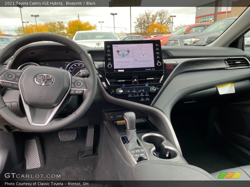 Blueprint / Black 2021 Toyota Camry XLE Hybrid