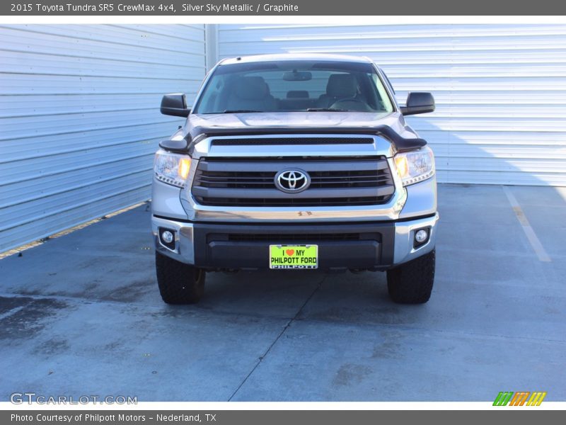 Silver Sky Metallic / Graphite 2015 Toyota Tundra SR5 CrewMax 4x4