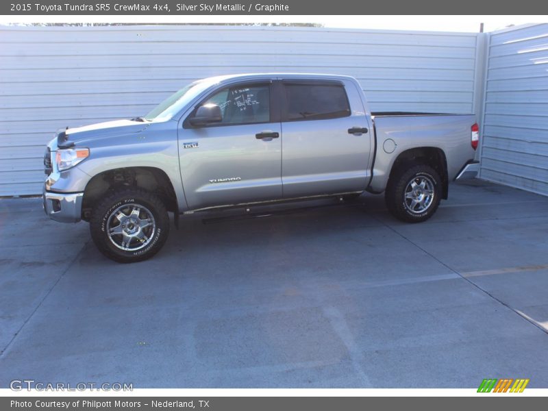 Silver Sky Metallic / Graphite 2015 Toyota Tundra SR5 CrewMax 4x4