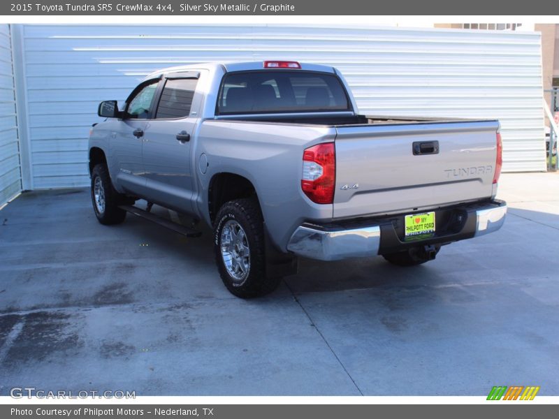 Silver Sky Metallic / Graphite 2015 Toyota Tundra SR5 CrewMax 4x4