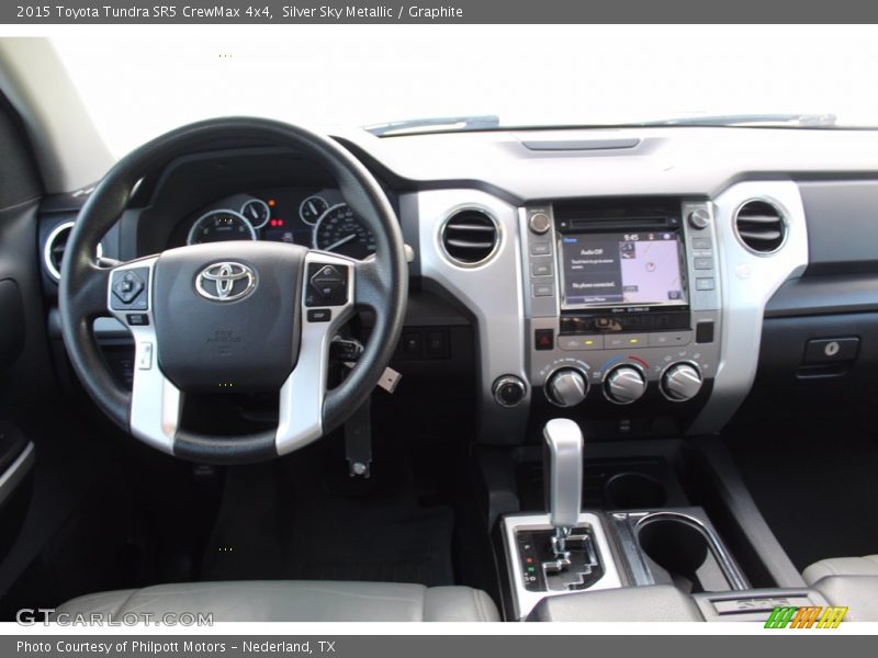 Silver Sky Metallic / Graphite 2015 Toyota Tundra SR5 CrewMax 4x4