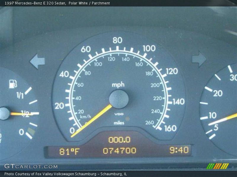 Polar White / Parchment 1997 Mercedes-Benz E 320 Sedan