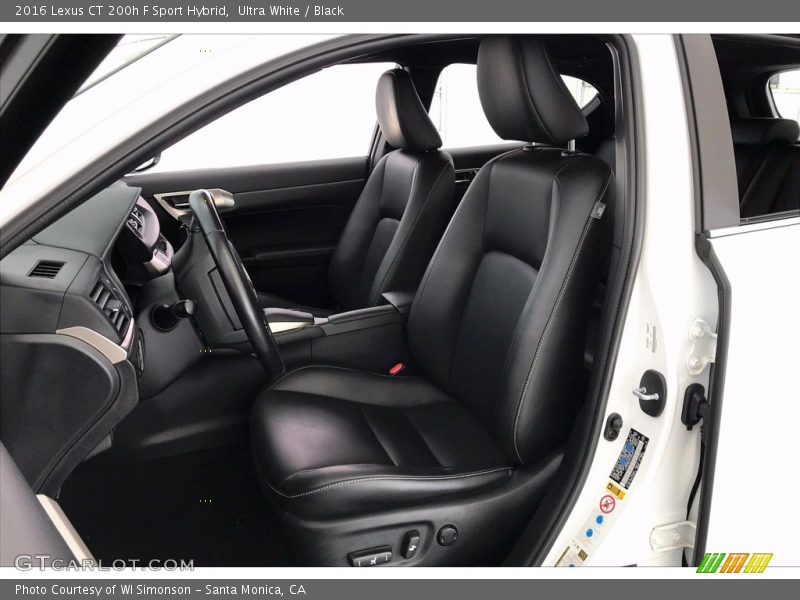 Front Seat of 2016 CT 200h F Sport Hybrid