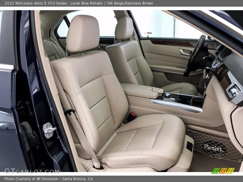 Lunar Blue Metallic / Silk Beige/Espresso Brown 2015 Mercedes-Benz E 350 Sedan