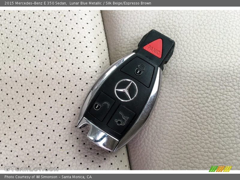 Lunar Blue Metallic / Silk Beige/Espresso Brown 2015 Mercedes-Benz E 350 Sedan