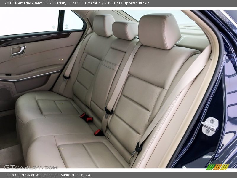 Lunar Blue Metallic / Silk Beige/Espresso Brown 2015 Mercedes-Benz E 350 Sedan