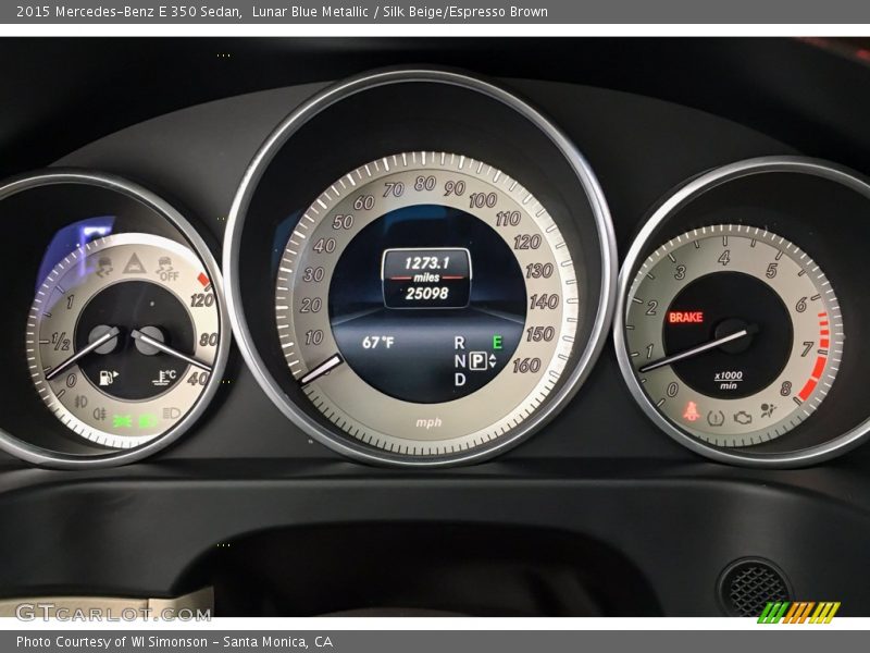Lunar Blue Metallic / Silk Beige/Espresso Brown 2015 Mercedes-Benz E 350 Sedan