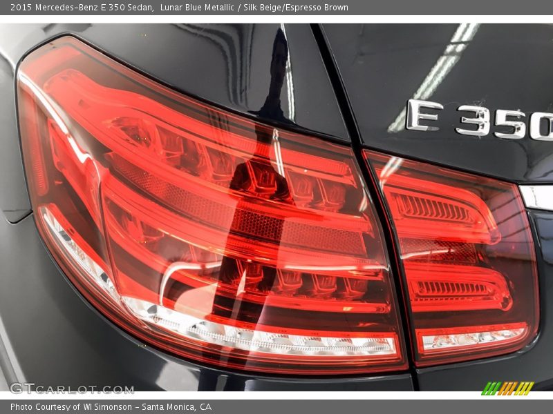 Lunar Blue Metallic / Silk Beige/Espresso Brown 2015 Mercedes-Benz E 350 Sedan