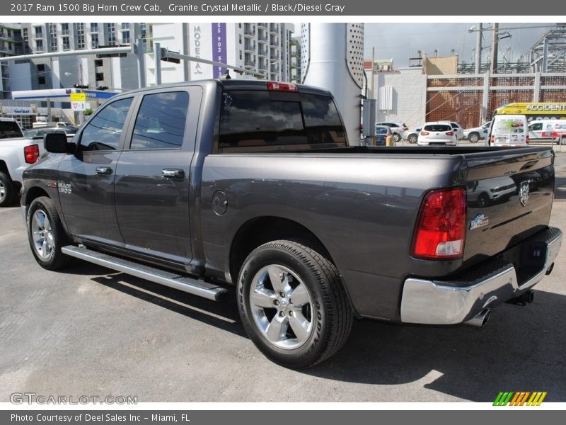 Granite Crystal Metallic / Black/Diesel Gray 2017 Ram 1500 Big Horn Crew Cab