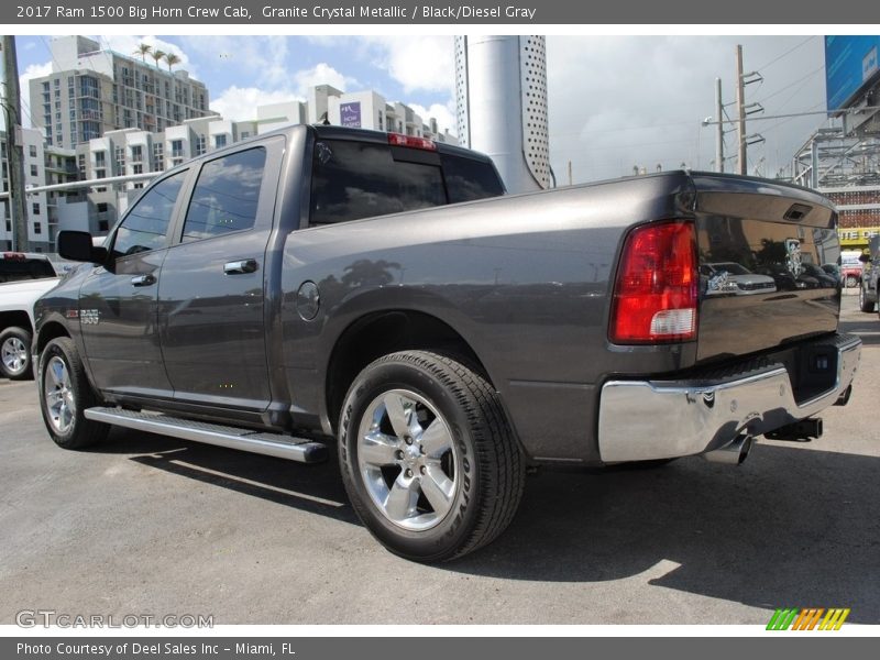 Granite Crystal Metallic / Black/Diesel Gray 2017 Ram 1500 Big Horn Crew Cab