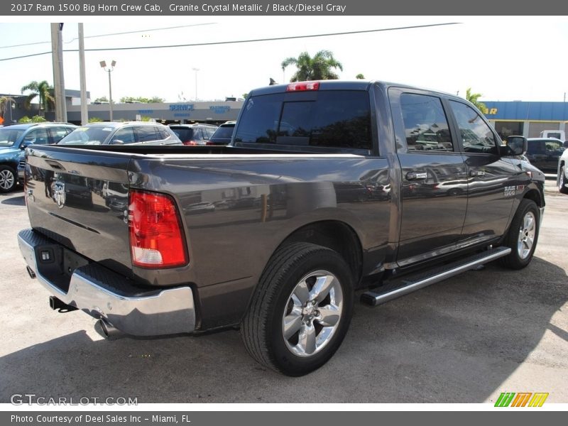 Granite Crystal Metallic / Black/Diesel Gray 2017 Ram 1500 Big Horn Crew Cab