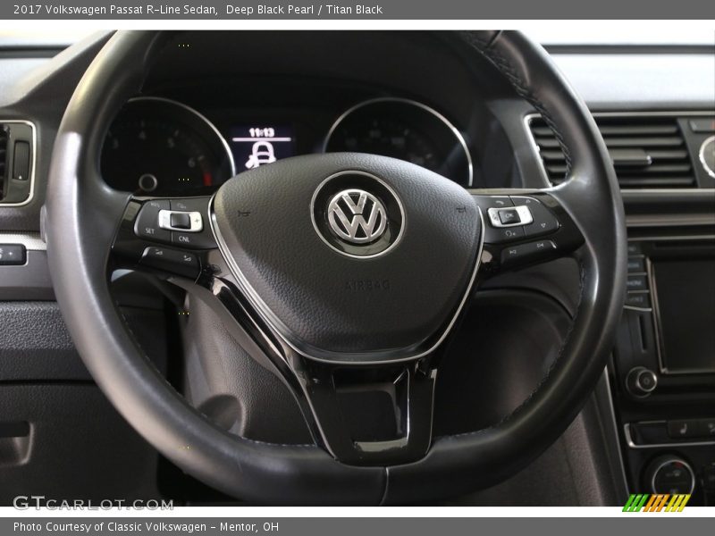 Deep Black Pearl / Titan Black 2017 Volkswagen Passat R-Line Sedan