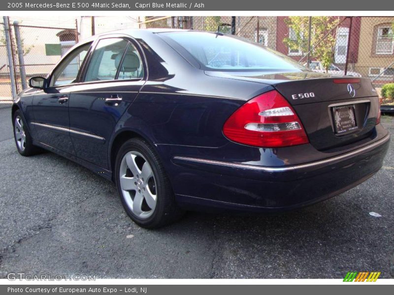 Capri Blue Metallic / Ash 2005 Mercedes-Benz E 500 4Matic Sedan