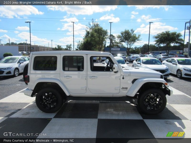 Bright White / Black 2020 Jeep Wrangler Unlimited Sahara 4x4
