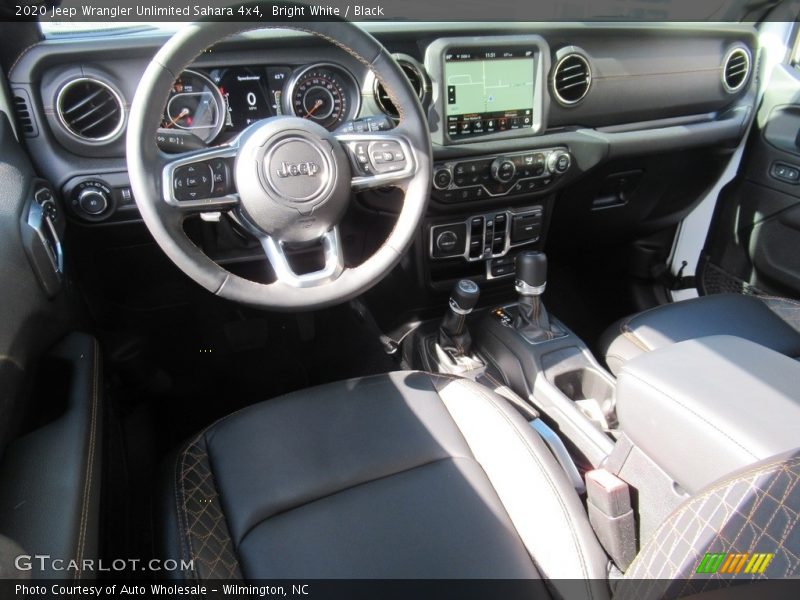 Bright White / Black 2020 Jeep Wrangler Unlimited Sahara 4x4