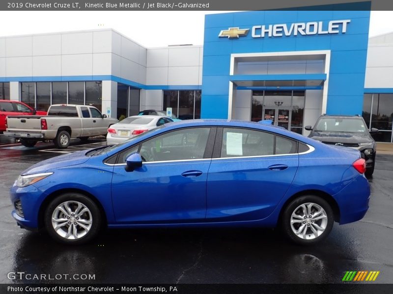 Kinetic Blue Metallic / Jet Black/­Galvanized 2019 Chevrolet Cruze LT