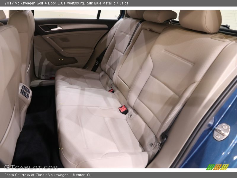 Silk Blue Metallic / Beige 2017 Volkswagen Golf 4 Door 1.8T Wolfsburg
