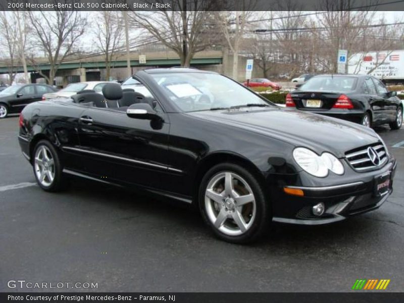 Black / Black 2006 Mercedes-Benz CLK 500 Cabriolet