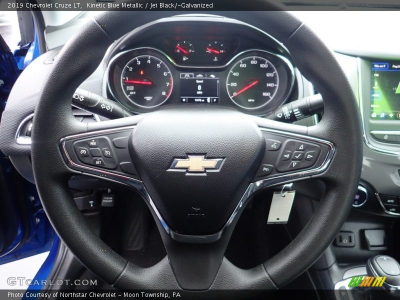 Kinetic Blue Metallic / Jet Black/­Galvanized 2019 Chevrolet Cruze LT
