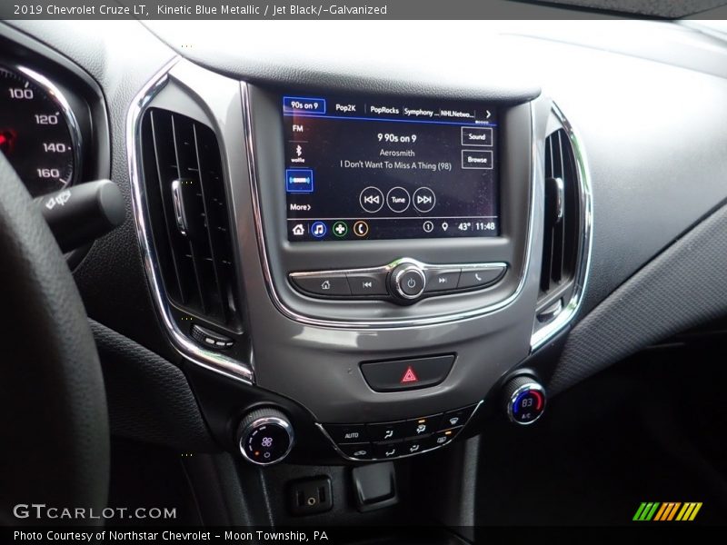 Kinetic Blue Metallic / Jet Black/­Galvanized 2019 Chevrolet Cruze LT